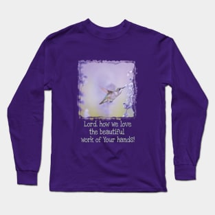 Hummingbird Nature Design | Christian T-Shirt, Hoodie, Gifts Long Sleeve T-Shirt